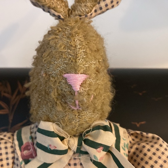Vintage Primitive/Folk Art/Country “Bunny in Bloomers” - Picture 7 of 16